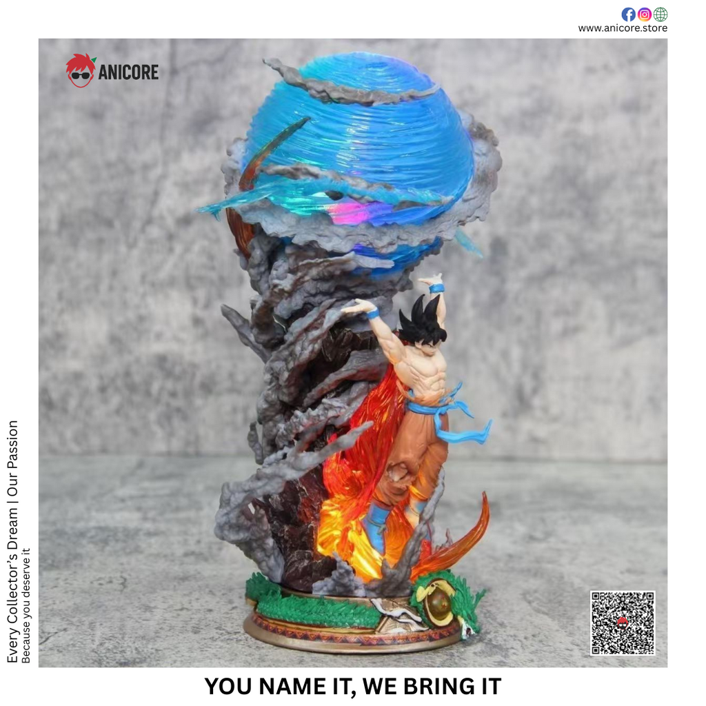 Goku Spirit Bomb Statue – Side view