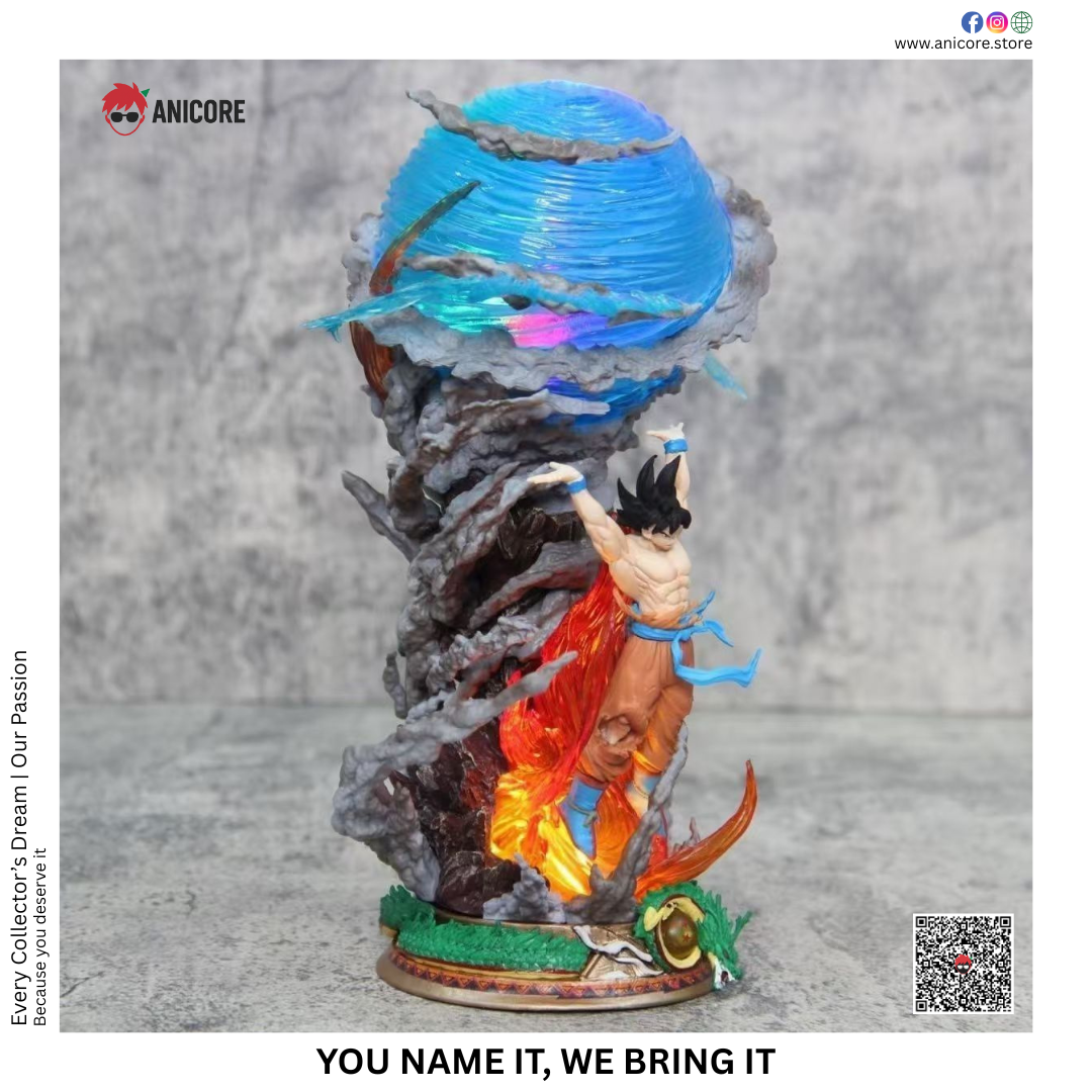 Goku Spirit Bomb Statue – Side view