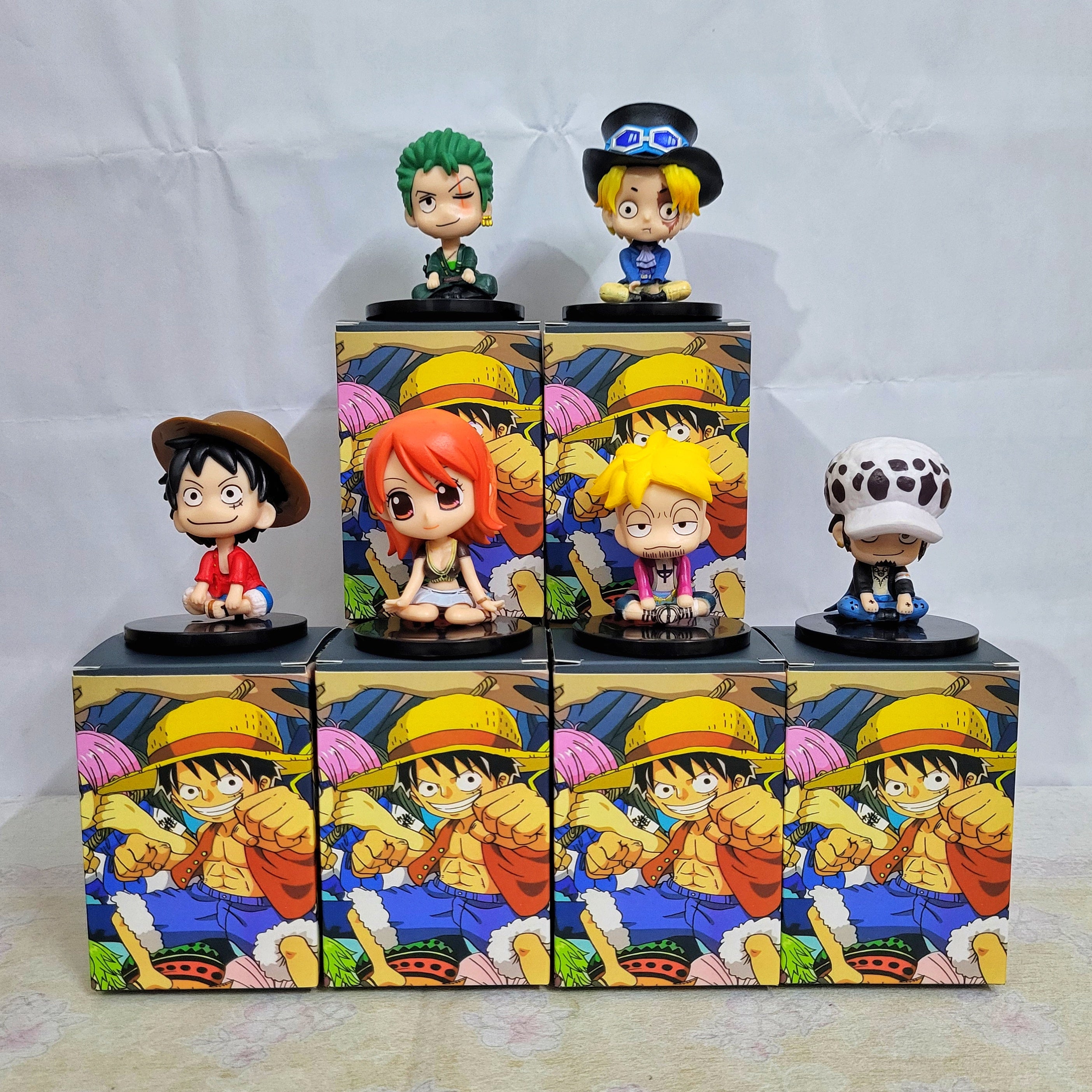 One peice action figure collection (Sitting pirates)